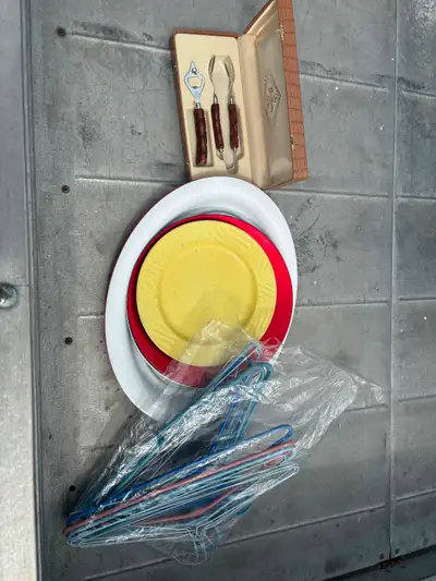 Free Hangers, platters, bar set all free Pick up westend, View more