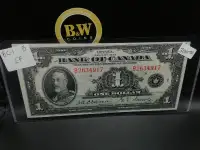 1935 Bank of Canada one dollar BC-1 B EF Bank note!!!!!