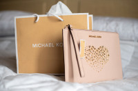 Michael Kors hand bag, pink leather