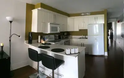 Condo à louer, 1er août, électros + stationnement inclus **DISPONIBLE 1ER AOÛT** H1M 3B2 Ce condo es...