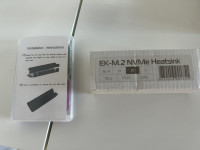 2x M.2 NVMe SSD Heatsink Red EKWB