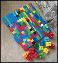 180 large size mega blocks $30