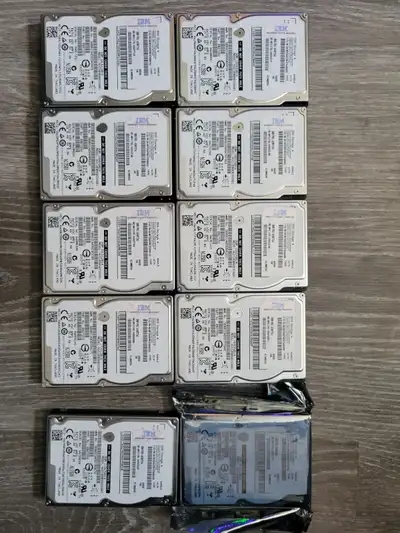 IBM 600GB SAS hard drives - price is for all 10 pieces, View more