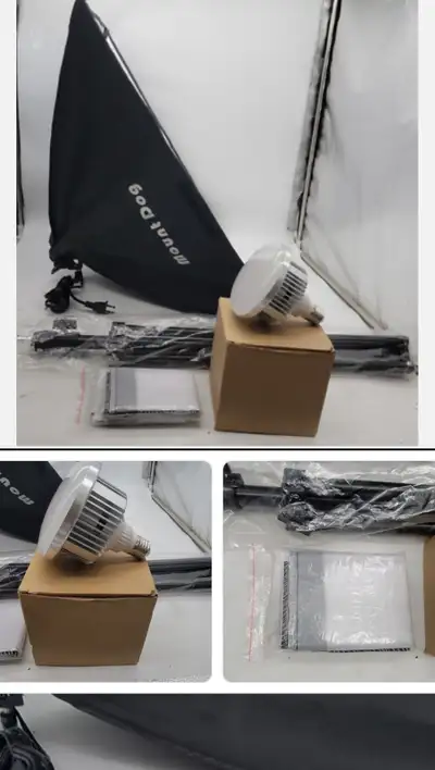 Selling a MountDog softbox lighting kit. Great for photography, video, product photos, portraits, or...