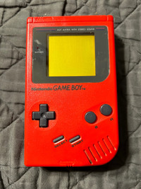 Red Nintendo Gameboy DMG "Play It Loud" Edition. DMG-01