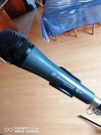 Microphone by Sennheiser with stand and cable
