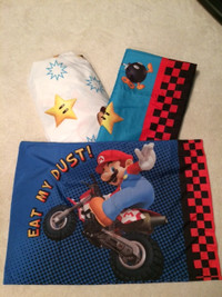 Official Nintendo Mario Kart Wii Eat My Dust! Twin Sheet Set