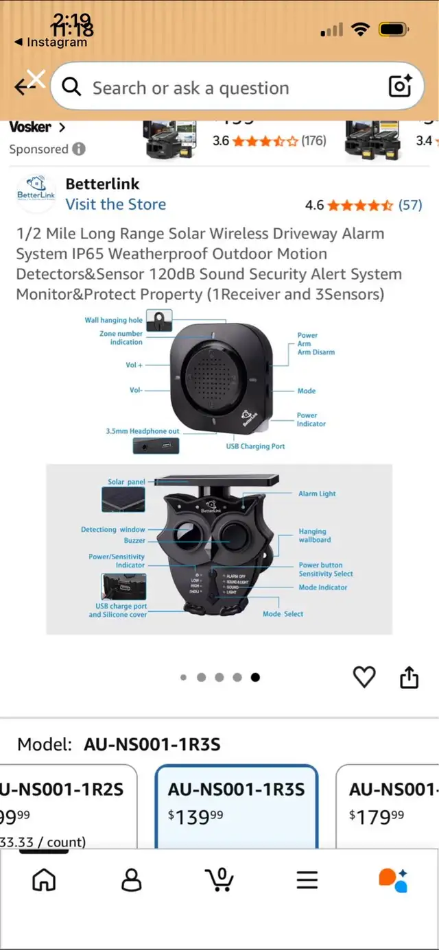 Betterlink Solar Wireless Driveway Alarm System590539145820262404