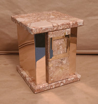 FUNERAL URN 7 1/4" × 7 1/4" × 8 3/4"