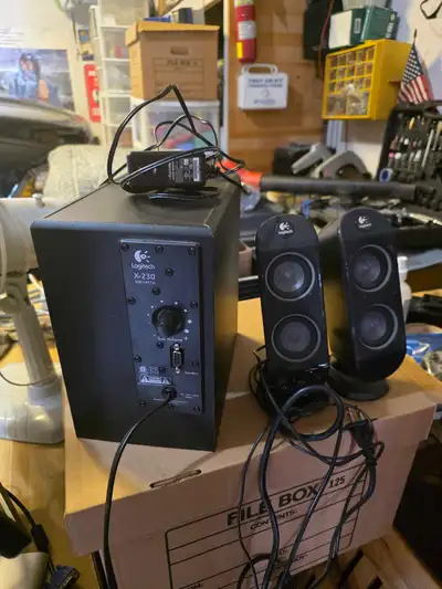 Logitech X230 speakers , View more