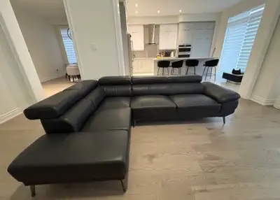 [negotiable] black sectional leather sofa, View more