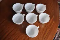 Vintage Pyrex Tea Cups (White)
