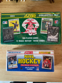 Baseball and hockey cards