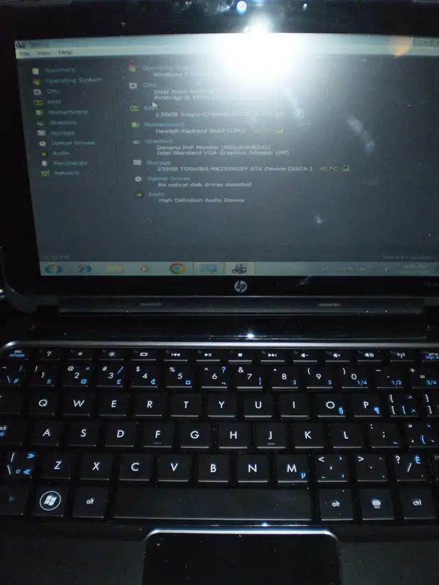 HP Mini 210-1100 10-inch Netbook with WIN10 in Laptops in City of Toronto - Image 2