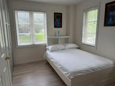 A fully furnished bedroom is available for single occupancy