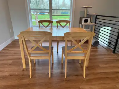 Table and 4 chairs. Asking for 400 OBO