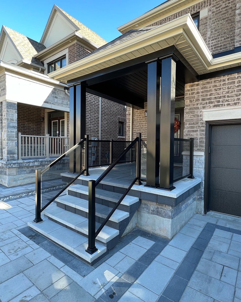 CUSTOM ALUMINUM AND GLASS RAILINGS PORCH DECK BALCONY Fence