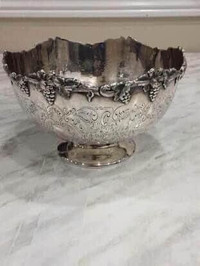 Antique Silver decorative bowl. In excellent condition W7”