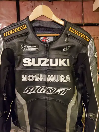 Offical RARE Gsxr Motorcycle leather jacket, View more