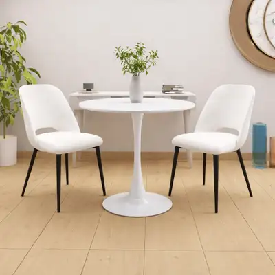 Take It Asap!!! 32" Tulip White Round Dining Table On Sale, View more