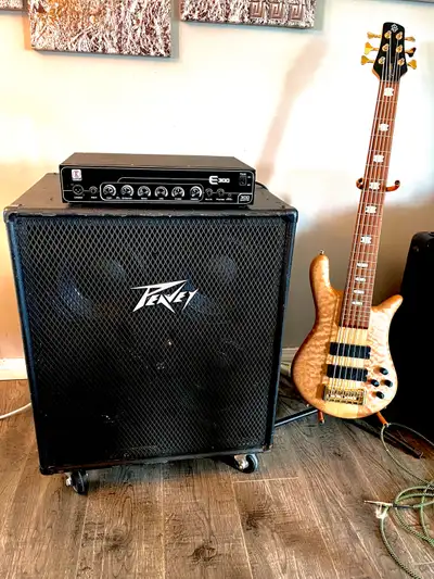 Peavy 410 TVX Bass Cabinet and Eden E-300 Head, View more