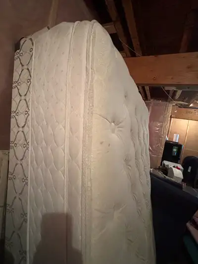 Queen size bed with boxspring , View more