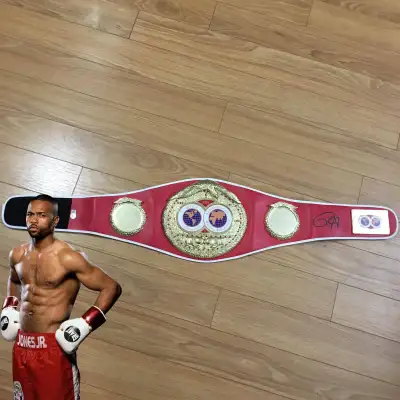 Boxing Championship Roy Jones Jr Signed Autographed Belt Beckett, View more