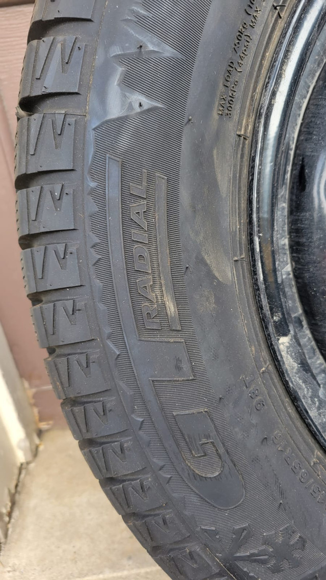 4 tires GT IcePro 3 215\65 R16 on new rims used for 1/2 season in Tires & Rims in Markham / York Region