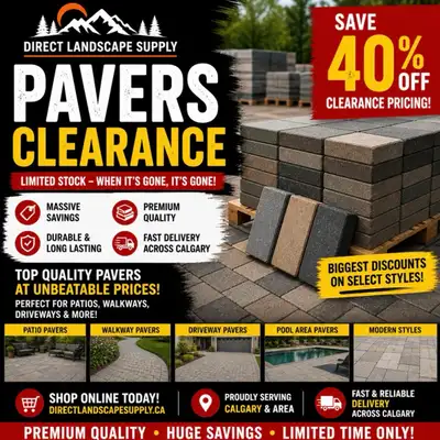 PAVERS CLEARANCE – LIMITED STOCK, View more
