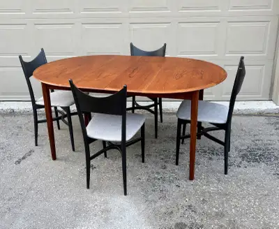 not Teak but Mid Century Modern Dining Chairs, View more