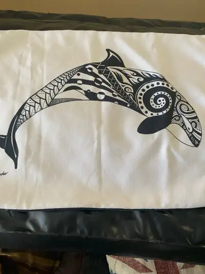 NEW NATIVE HealingHelen.ca Orca  Pillow Cover, View more