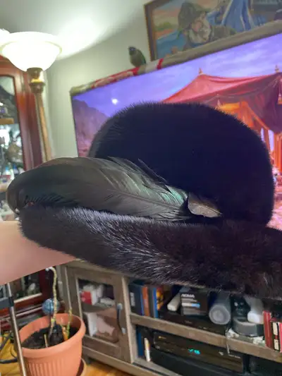 ladies mink designer hat, View more