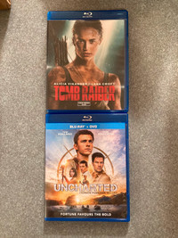 Blurays EUC Tomb Raider Tom Holland Uncharted 