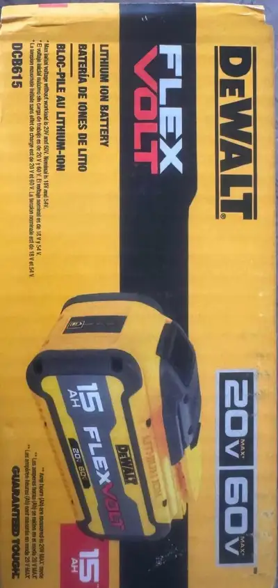 BRAND NEW 60V DEWALT 15AH FLEXVOLT BATTERY, View more
