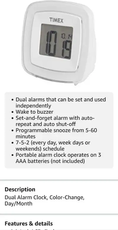 20 Brand New Color Changing Dual Alarm Clock $10 Each Firm, View more