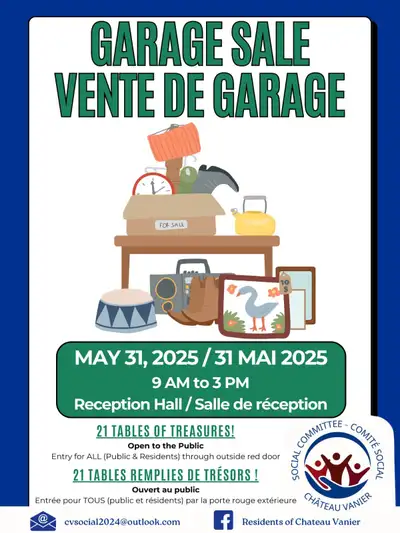 May 31 - 20 Table Garage Sale - 158 McArthur Avenue (Vanier), View more