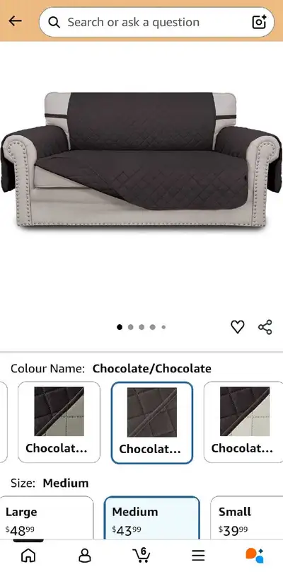 Loveseat cover, View more