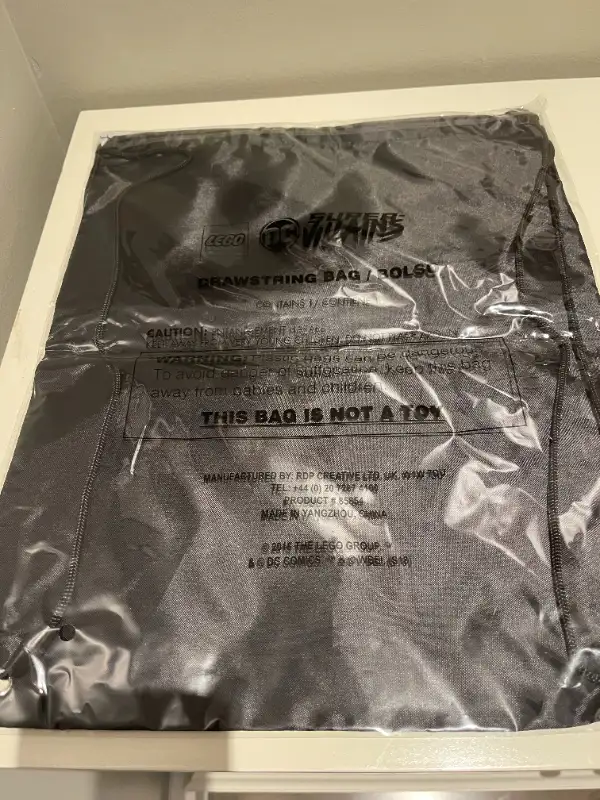 NEW DC Super Villains Lego Drawstring Bag in Other in Markham / York Region - Image 3