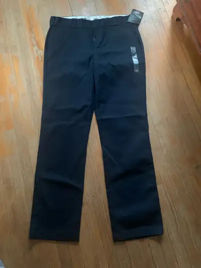 ladies ‘Dickies’ navy work pants, View more
