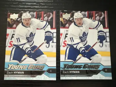 2 x Zach Hyman, Young Guns, Rookie Cards. $125 For both., View more
