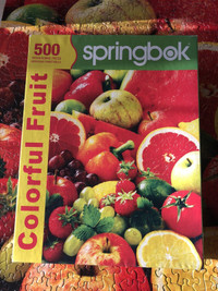 Spring Bok colourful fruit 500 piece jigsaw puzzle