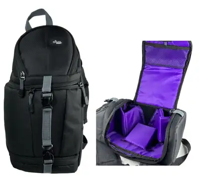 SAC POUR APPAREIL PHOTO ALTURA NEUF DIMENSIONS 15’’ X 5’’ X 8’’ Séparateurs rembourrés réglables Ouv...