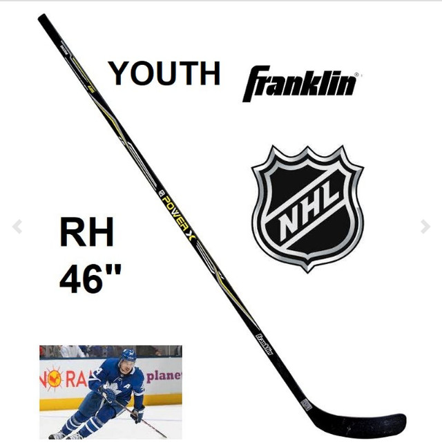 Franklin Sports Hockey Stick -Right Handed - 46 Inch - NHL - NEW in Hockey in Markham / York Region