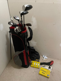 Wilson golf clubs with new golf balls