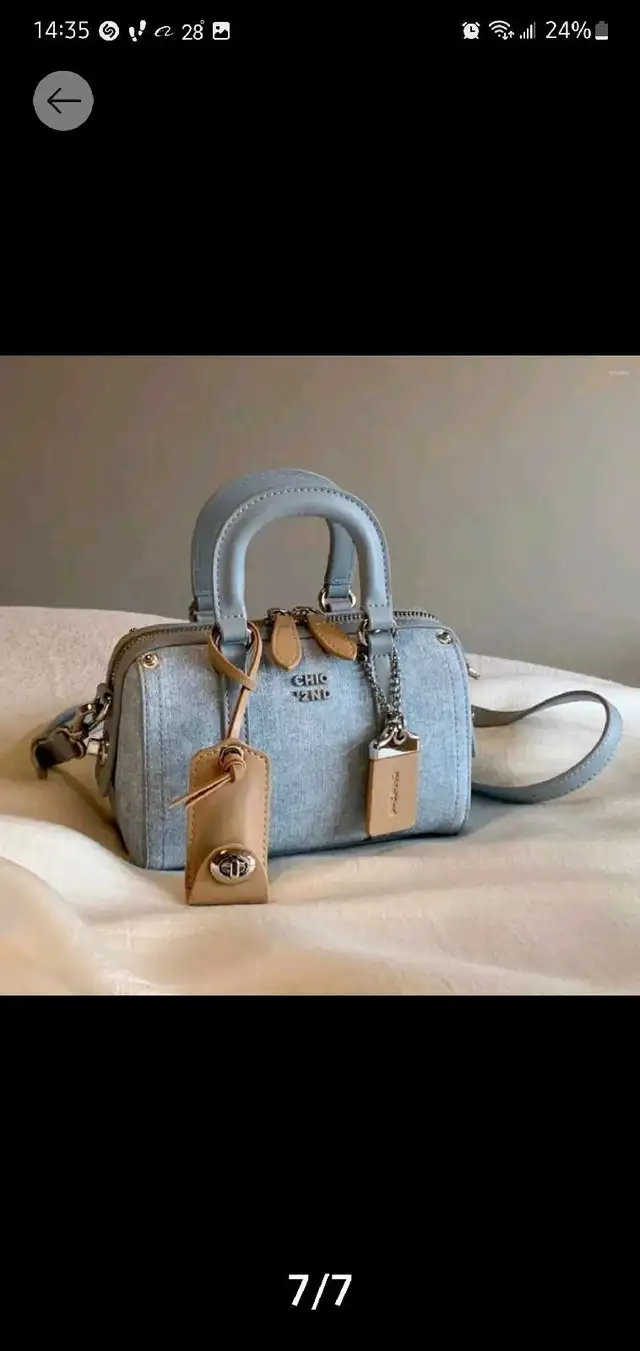 beautiful blue denim bag in Bags & Luggage in Mississauga / Peel Region - Image 7