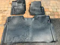 FORD F-150 SUPERCREW FRONT AND REAR FLOOR LINERS 2015-2023