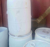 Plastic 55 gallon drums