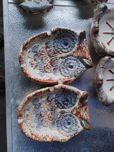 6 New vintage Ashtray fish frog turtle Dish decor wall hanging , View more