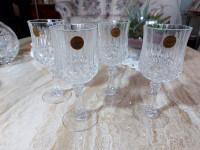 Crystal Wine/Water Glasses     New