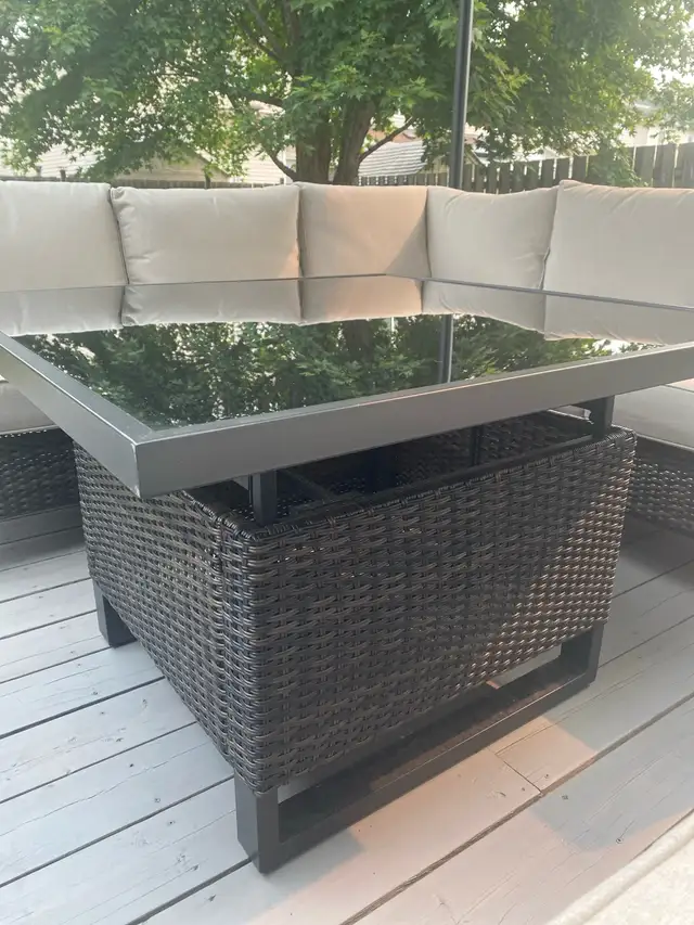 Patio Set - Sectional, Benches and Coffee Table in Patio & Garden Furniture in Ottawa - Image 9